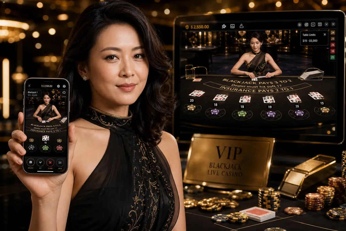 amt88 Casino meja baccarat dengan dealer wanita